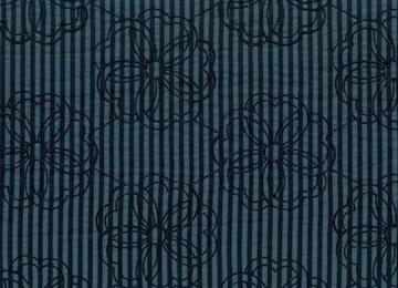 Stripe Floral Embroidery